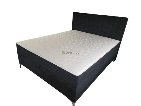 Boxspring postelja BELLA 180x200 v antracit barvi