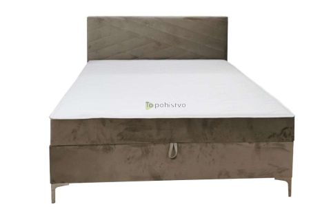 Boxspring postelja BELLA 180x200 v antracit barvi