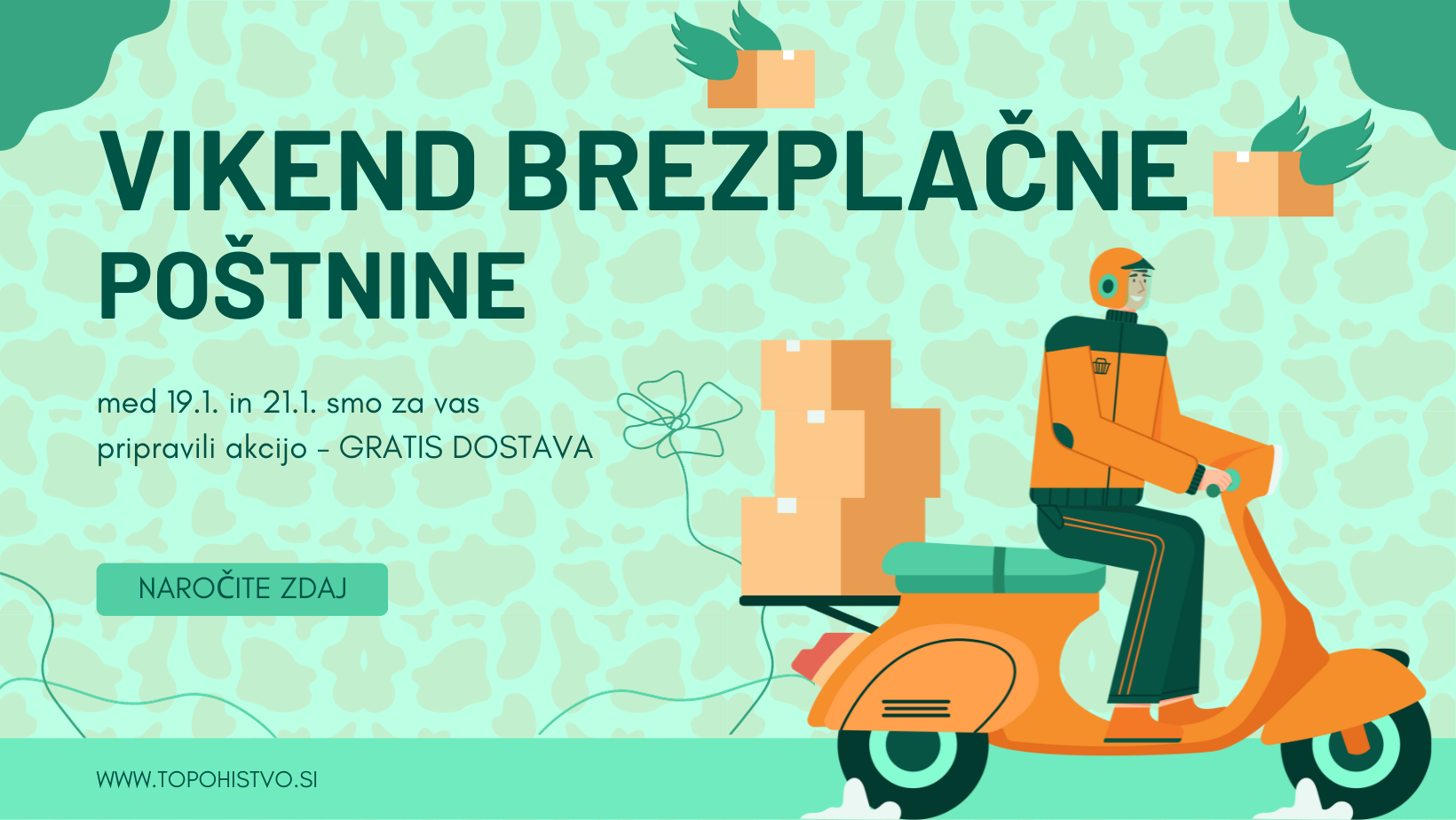 Vikend brezplačne poštnine